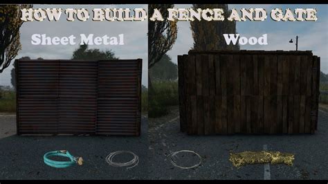 where to find sheet metal dayz|how to build fence dayz.